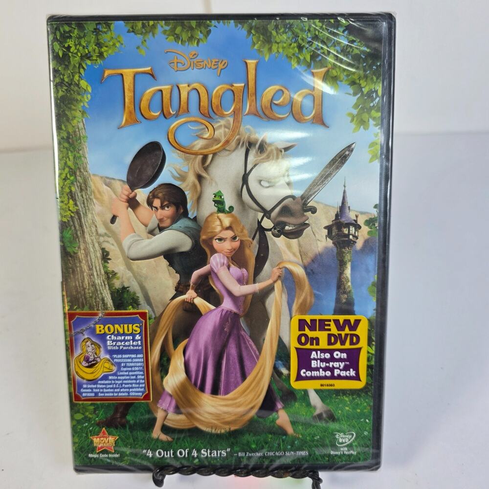 Disney Tangled DVD 2010 Rapunzel Flynn Rider Animated Movie NEW Factory Sealed